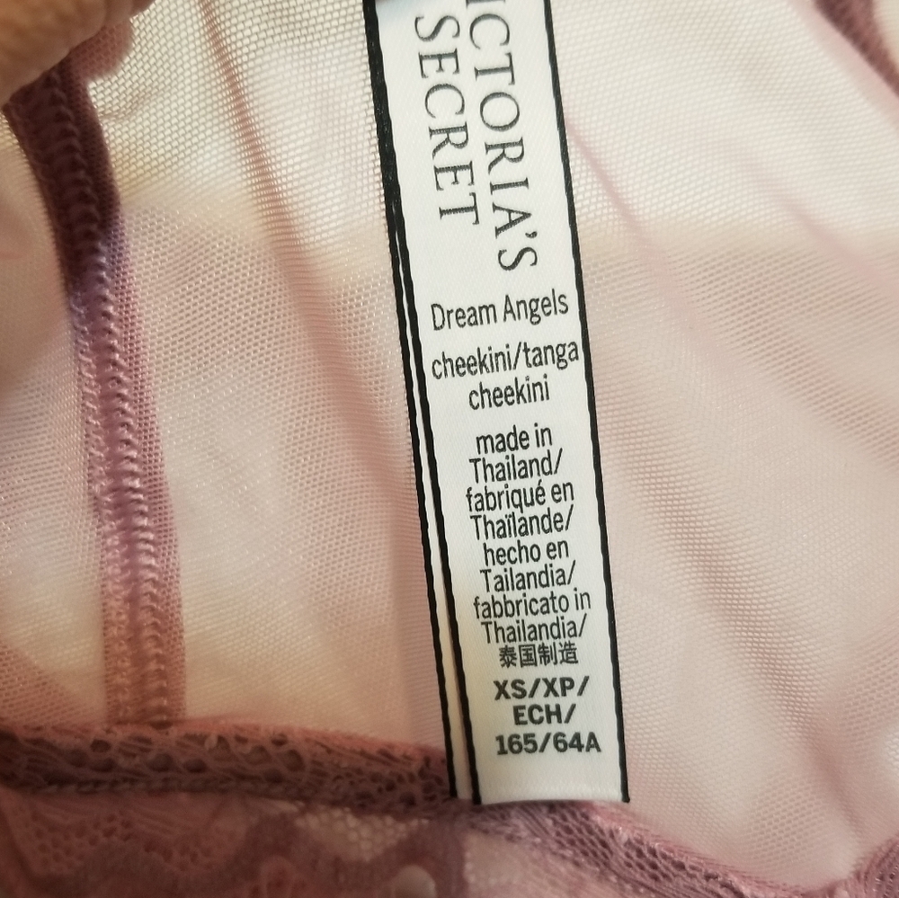 VS Dream Angels Rose Lace & Mesh Cheekini NWT - Picture 8 of 10